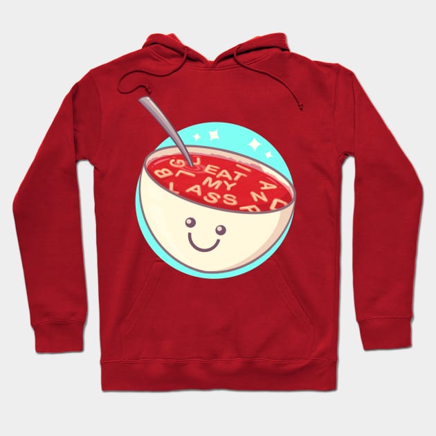 Alphabet Soup Hoodie by LVBart